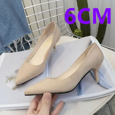 Cresfimix mujer tacones altos/крутая женская обувь на высоком каблуке для улицы и офиса; женская повседневная обувь без шнуровки; Рабочая обувь на высоком каблуке; c3223 - Цвет: d