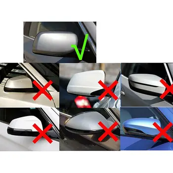 

Protector Rearview Mirror Cover Carbon Fiber Black For BMW E60 04-07 Decal Car