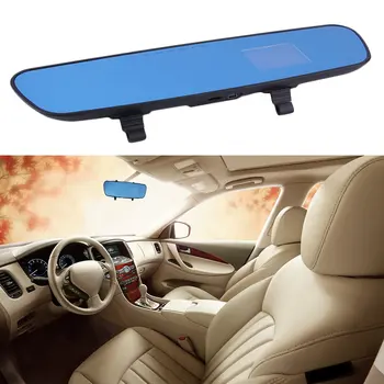 

2.4'' 120 Degree Full 1280 * 720HD Mirror DVR Car Camera Recorder Dash Cam Videos Rear View Blue Wave Infrared Night