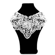 Вышивка шеи воротник diy поддельные съемные воротники водорастворимые Женская бутоньерка трехмерные кружевные аксессуары