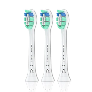 

3 Pcs C2 electric toothbrush head replacement smart brush toothbrush head compatible with Philips Sonicare chip plaque control