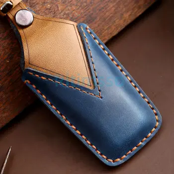 Custodia in pelle per chiave Auto per Volkswagen per VW CC Passat B6 B7 Passat 3C CC Maogotan copertura chiave automatica accessori per lo Styling - Custodia in pelle per chiave Auto per Volkswagen per VW CC Passat B6 B7 Passat