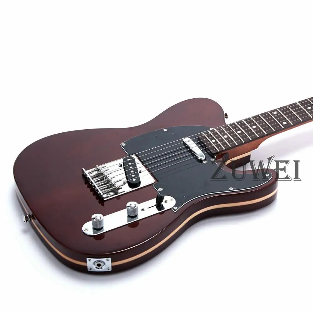 TL Электрогитара винтажный тюнер красное дерево шеи коричневый цвет | Спорт и