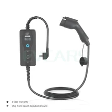 Draagbare Ev Charger Niveau 2 J1772 Type 2 Evse Controlle Elektrische Auto Opladen Stations 16A 230V Thuis Wallbox Voor zoe Blad