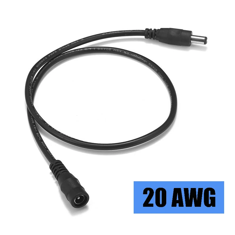 5 мм x 2 1 20AWG работающего на постоянном токе 12 В в Удлинительный кабель Разъем