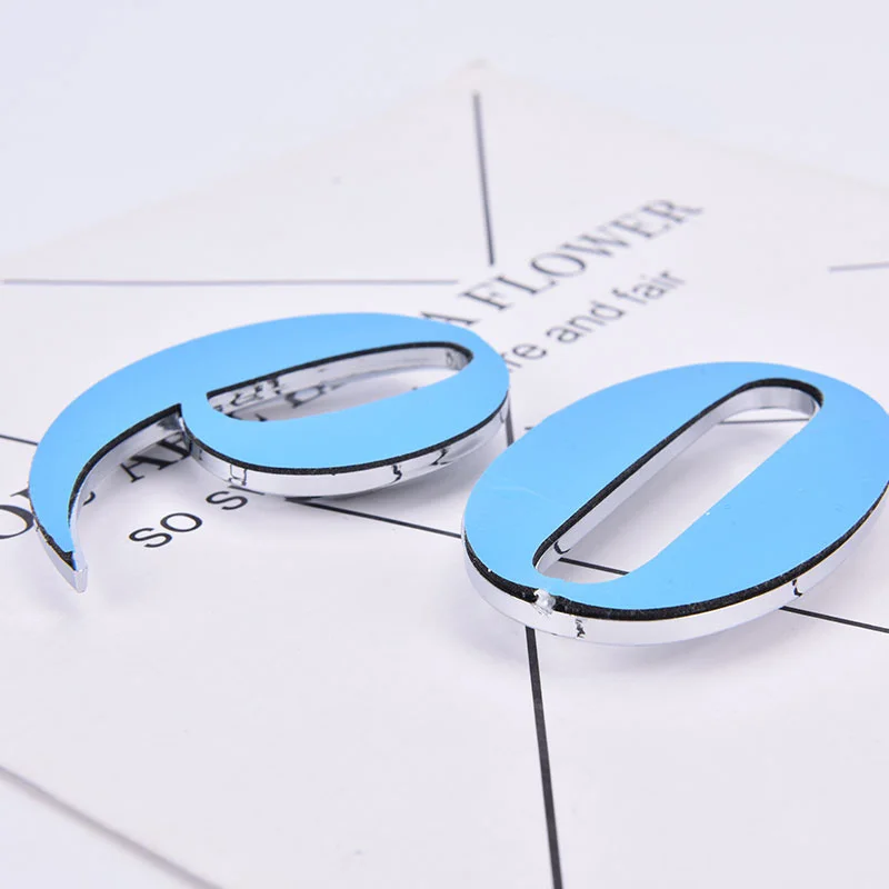 Autocollants De Numeros 3d Auto-adhesifs, 1 Piece, Plaque De Numero De ...