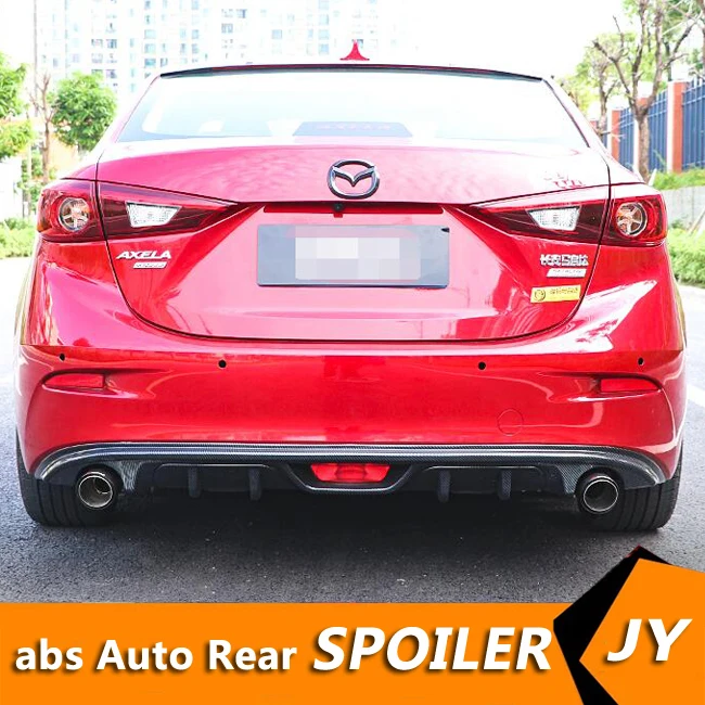 For Mazda 3 Axela ABS Rear Bumper Diffuser Bumpers Protector For 2017