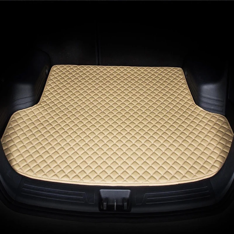 

custom Car trunk mat for Hyundai santa fe ix25 solaris ix35 accent elantra veloster Genesis Veracruz tucson i30 sonata