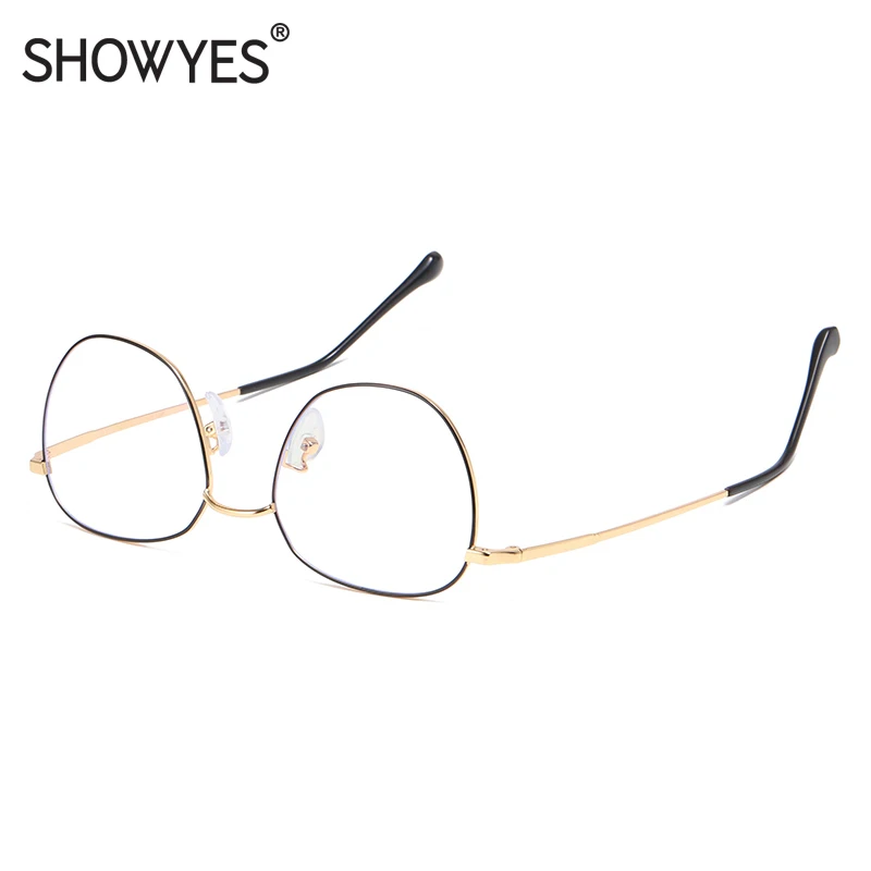 SHOWYES, женские компьютерные очки, анти-синий блокатор, очки для мужчин, анти-радиационные очки, прозрачная большая оправа, простые игровые очки 021