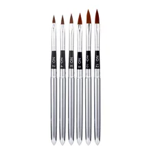 Маникюрная резная кисть Хрустальная ручка diao hua bi черная стальная трубка комбинированная Хрустальная ручка diao hua bi 6 набор хрустальных ручек