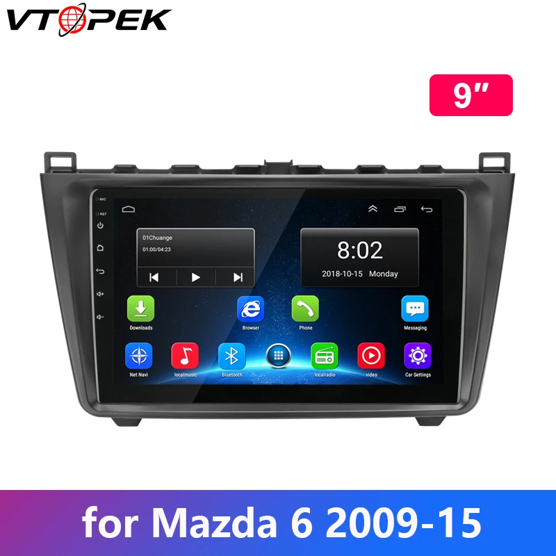 

Vtopek Android Car Radio for Mazda 6 Rui wing 2009 2010 2011 2012 2013 2014 2015 Radio Tuner 4G WIFI FM GPS 1024* 600