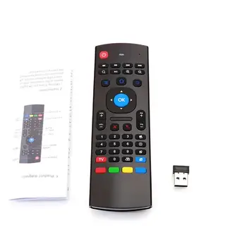 

Air Mouse Remote Control MX3 2.4GHz 6-Axis 81 Keys 2.4G Mini Wireless Keyboard