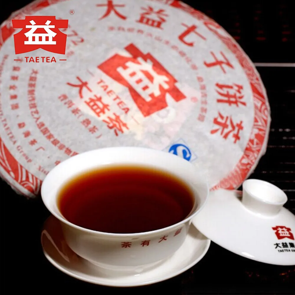 TAETEA Menghai 7572 партия 105/106 спелый ПУ-эр 357 г Dayi Shu Pu-erh торт