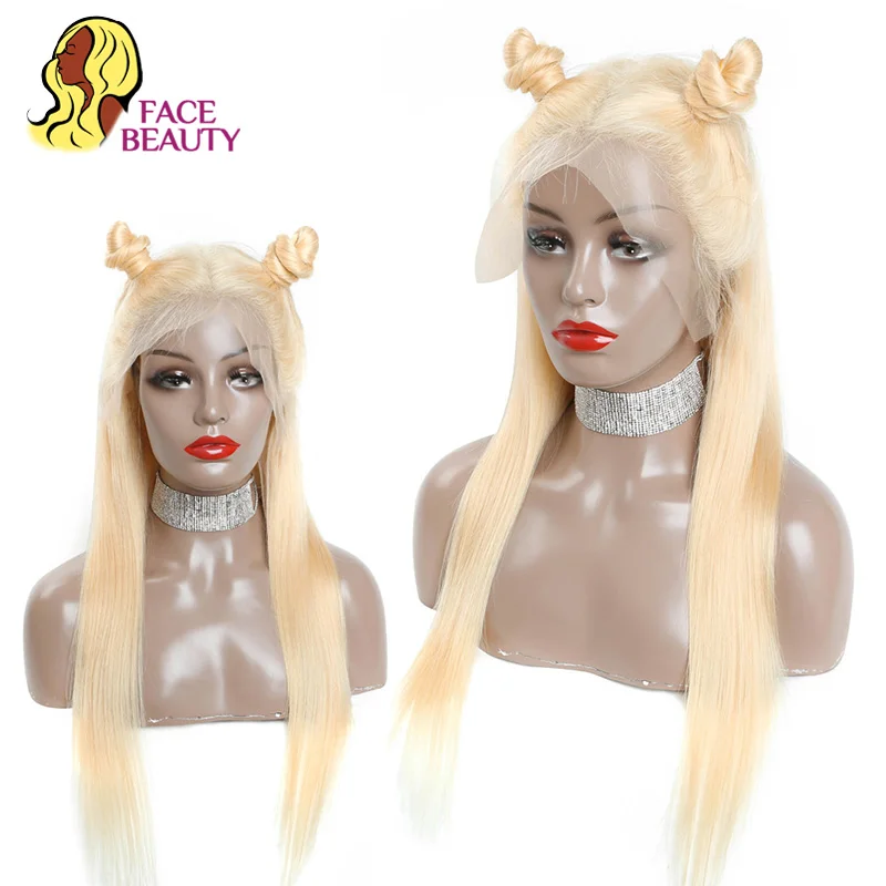 Парик Facebeauty со светлыми кружевами спереди отбеленные узлы с предварительно