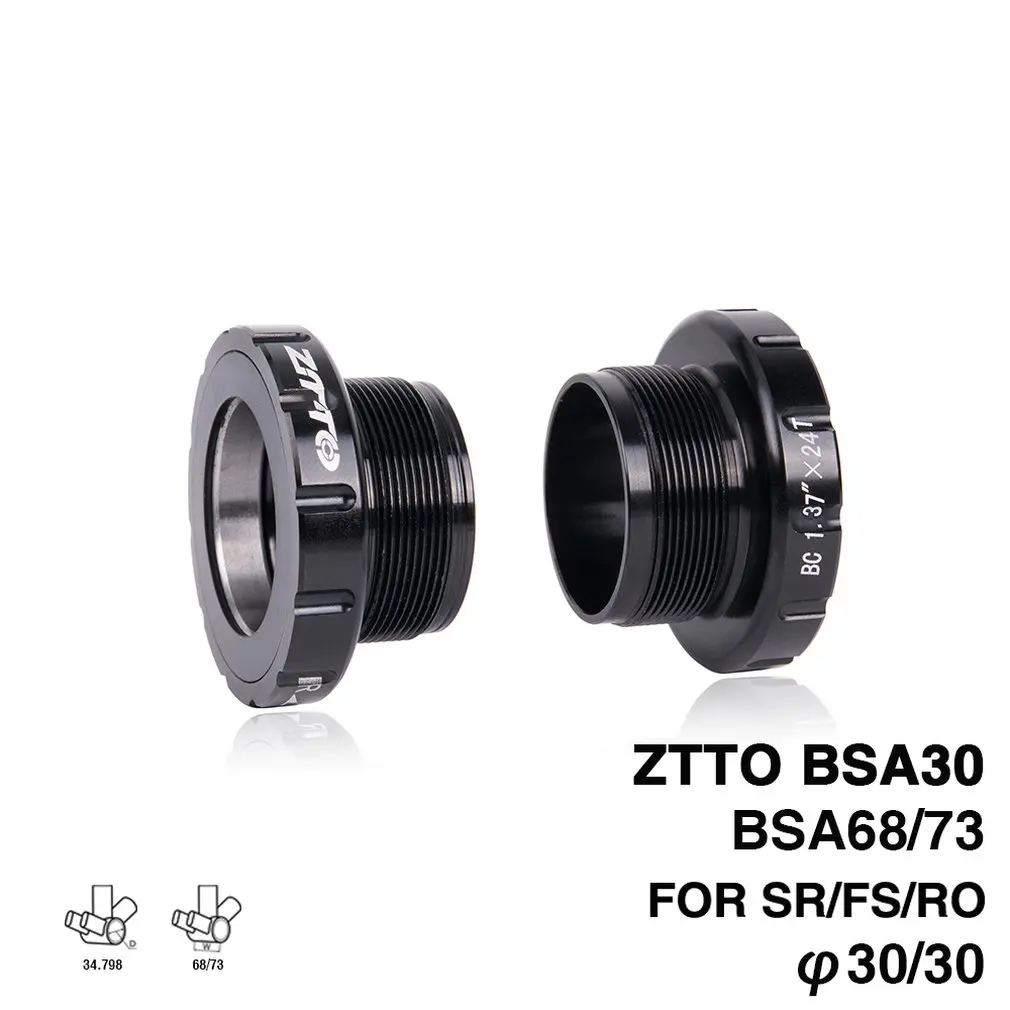 ZTTO BSA30 BB68 BSA 68 73 MTB дорожный велосипед внешний подшипник нижние кронштейны для BB ротора Raceface SLK BB386 30 мм шатуны
