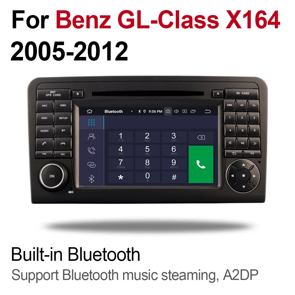 Мультимедийная система для Mercedes Benz GL Class X164 GL320 2005 ~ 2012 NTG Android 9 GPS навигация Bluetooth
