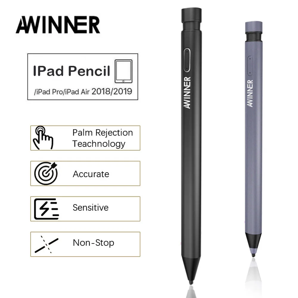 

For iPad Pencil with Palm Rejection,Active Stylus Pen for Apple Pencil 2 1 iPad Pro 11 12.9 2020 2018 2019 6th 7th Gen for 