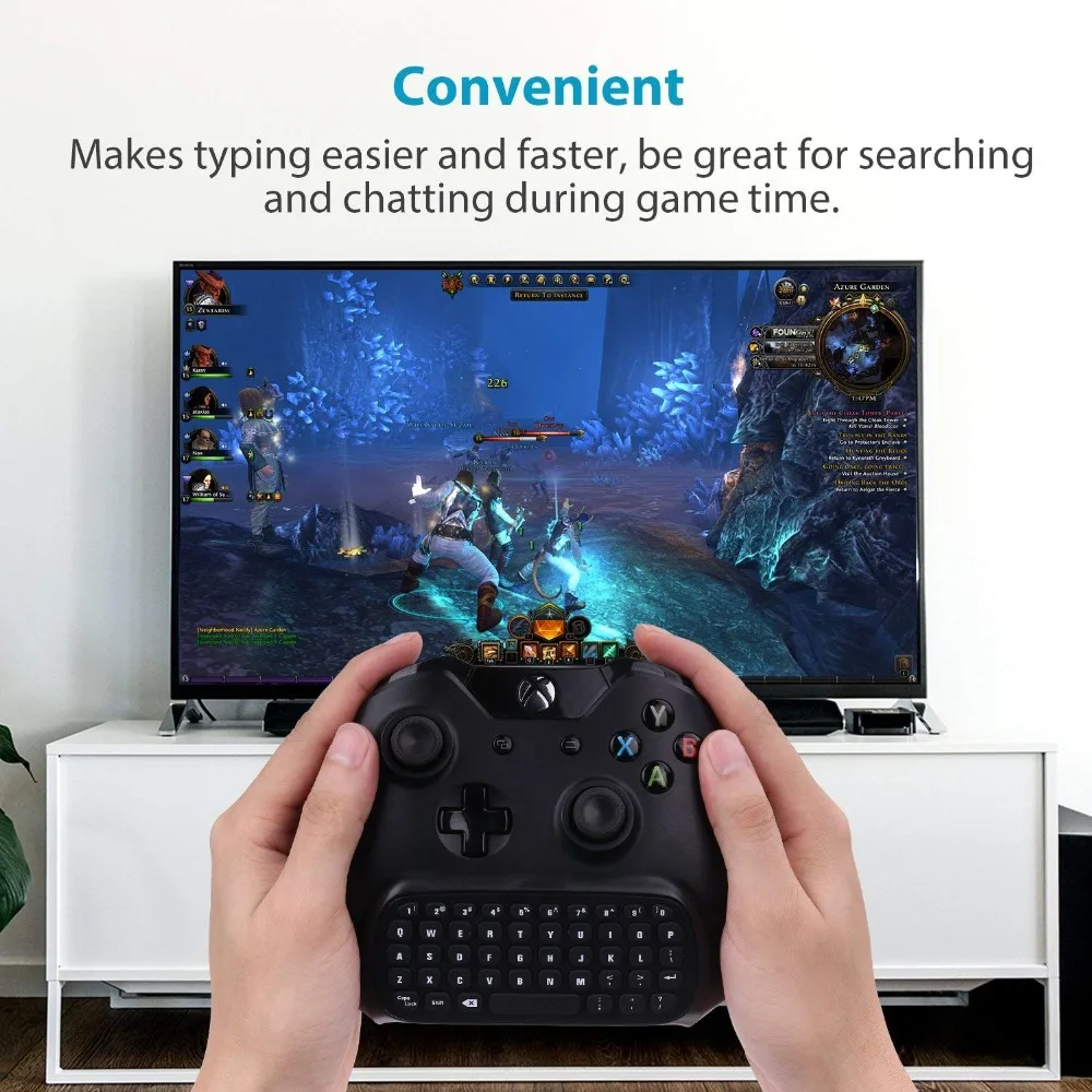 Для Xbox One S Chatpad мини игровая клавиатура беспроводной чат клавиатура для сообщений с аудио/разъем для гарнитуры для Xbox One Elite& Slim Gam