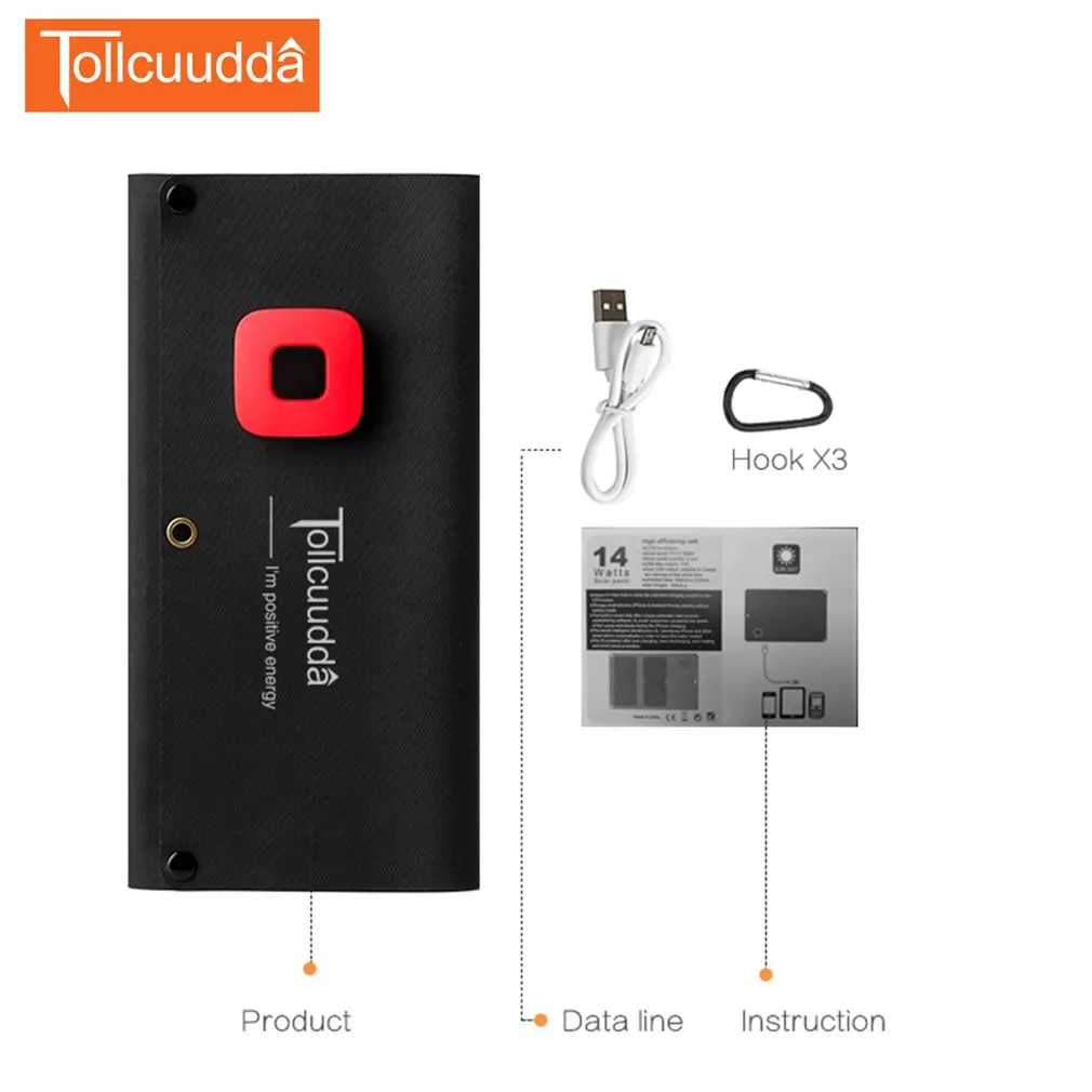 Tollcuudda ZDSX01 высокая эффективность складной Ультра-тонкий водонепроницаемый