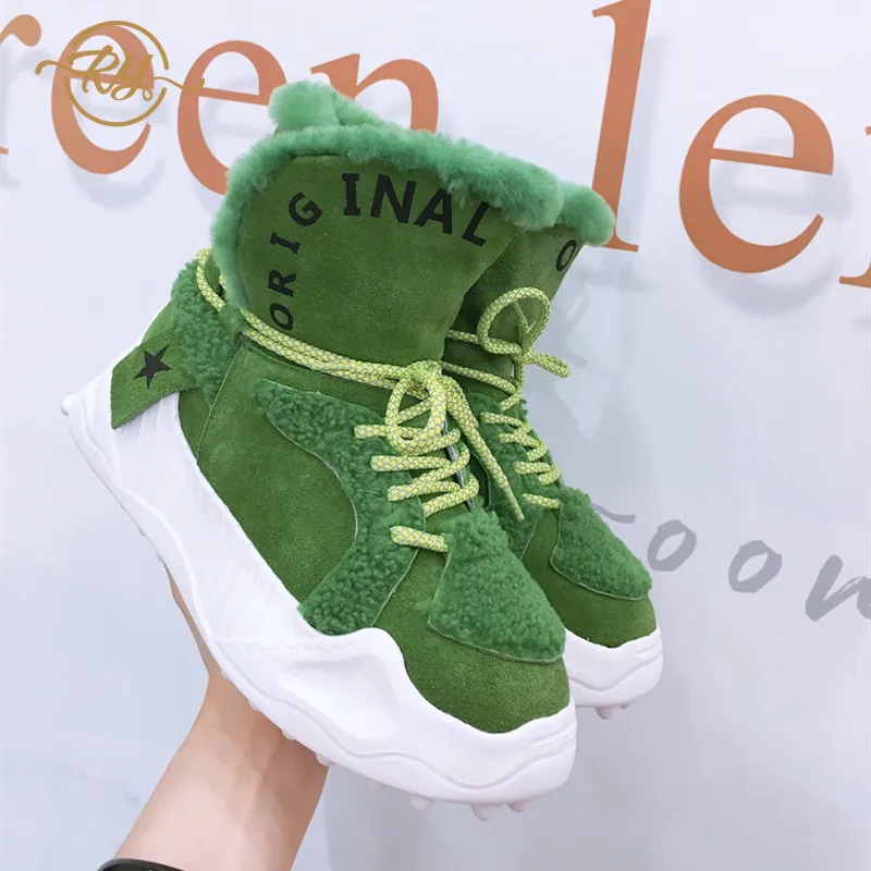 Skup RY RELAA obuwie damskie 2018 moda oryginalne skórzane luksusowe buty damskie projektanci ins stylowe wysokie trampki damskie obuwie