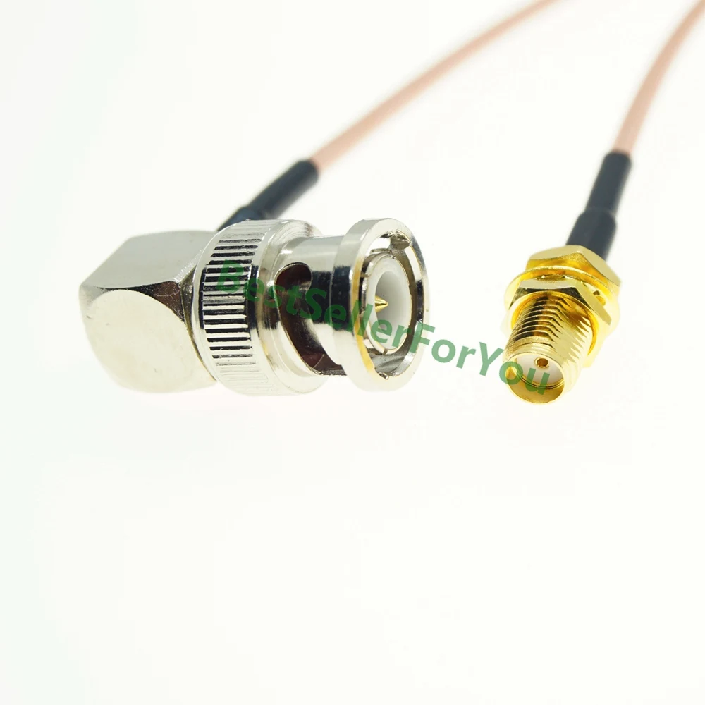 BNC штекер прямоугольный к гнезду SMA разъем RF коаксиальный отрезок RG316 кабель