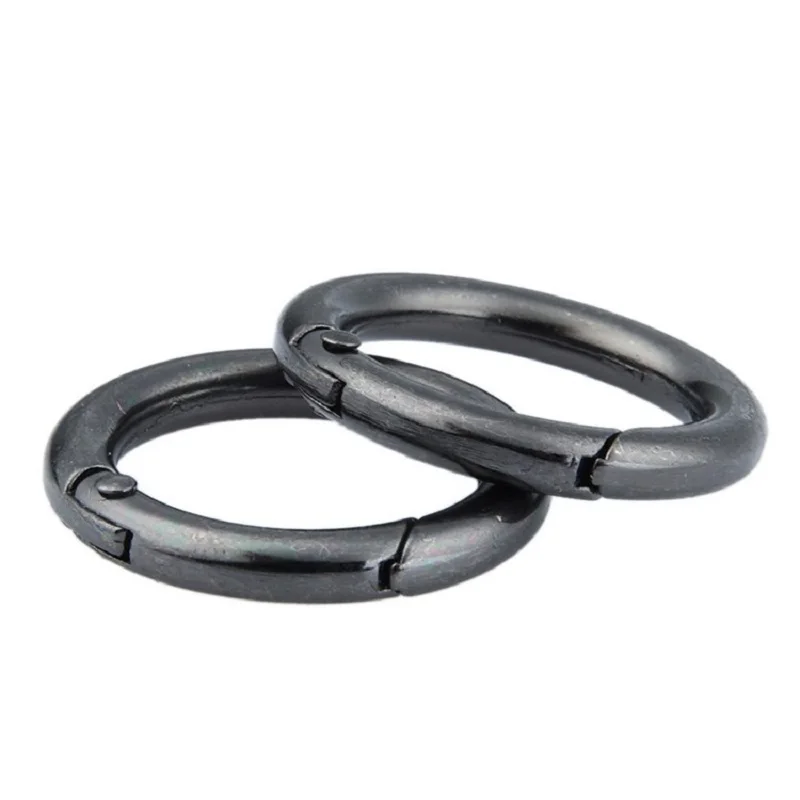 5 шт., кольцо из металлического сплава, весеннее кольцо, открывающийся брелок, ремень, пряжка, для альпинизма, подвесное кольцо для ключей