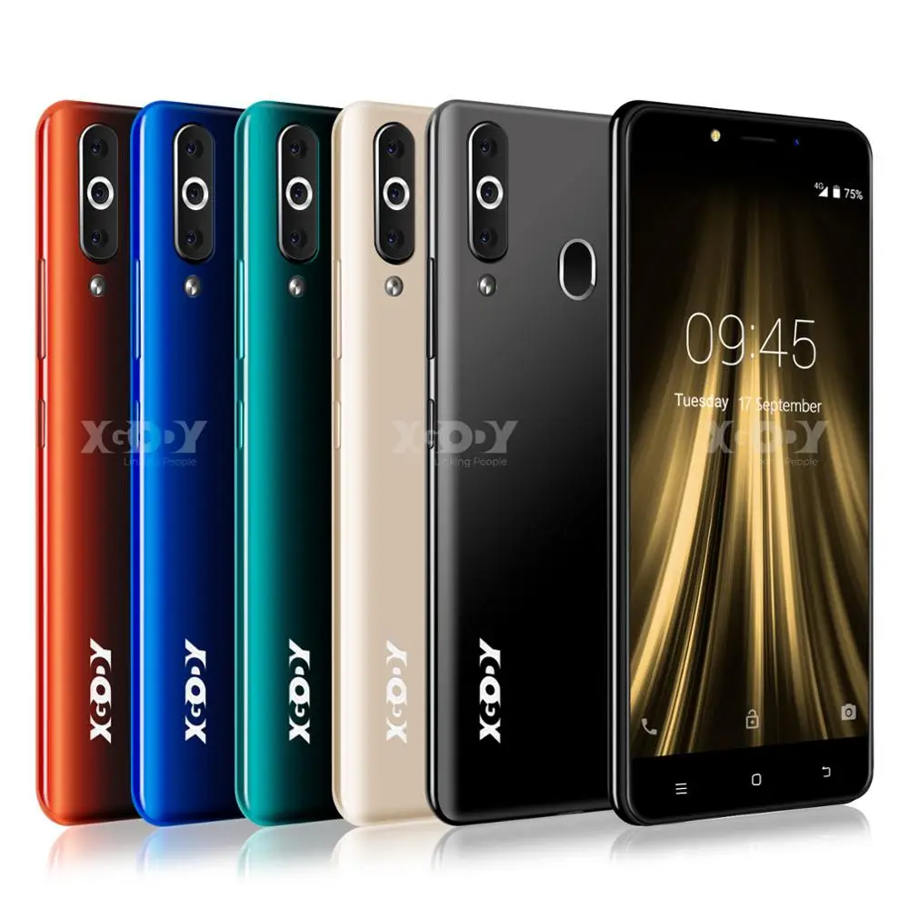 XGODY K20Pro Dual SIM 4G смартфон Android 6,0 5," 18:9 полный экран 2 Гб 16 Гб MTK6737 четырехъядерный 5 Мп камера 2300 мАч мобильный телефон