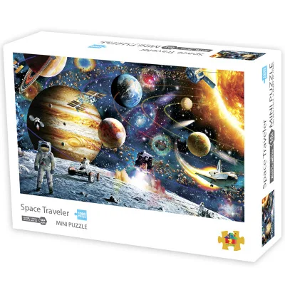 Пазлы с картинками, 1000 штук, деревянные головоломки для сборки, игрушки для взрослых, детские игры, развивающие игрушки - Цвет: 49394-4