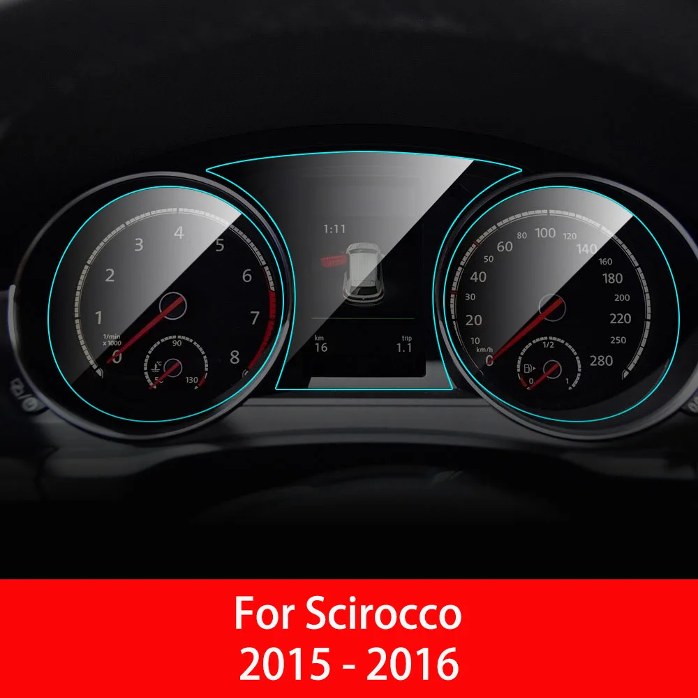 For Scirocco Защитная панель для автомобильных инструментов для Volkswagen VW CC Beetle C-TREK Tayron Scirocco Multivan Passat Variant пленка для салона - Название цвета: For Scirocco