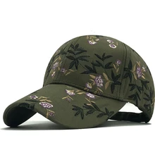Хит хлопок Бейсболка для бейсболка для девочки шляпа Цветочная вышивка кость кепки gorras Повседневная Кепка женские бейсболки