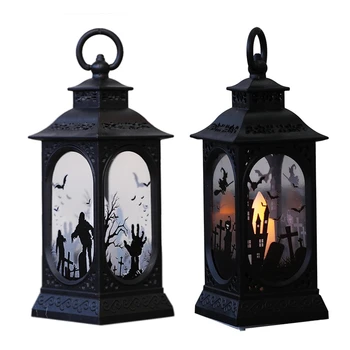 

Luminous Lamp, Portable Small Oil Lamp Witch Ghost Festival Decoration Horror Luminous Suitable for Halloween Party