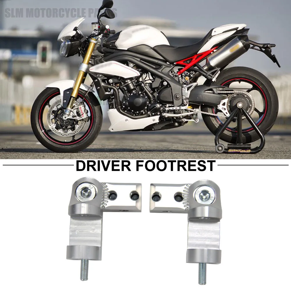 

NEW Motorcycle Foot Peg Passenger Footpeg Lowering Kit For Speed Triple 1050 For Speed Triple 955i