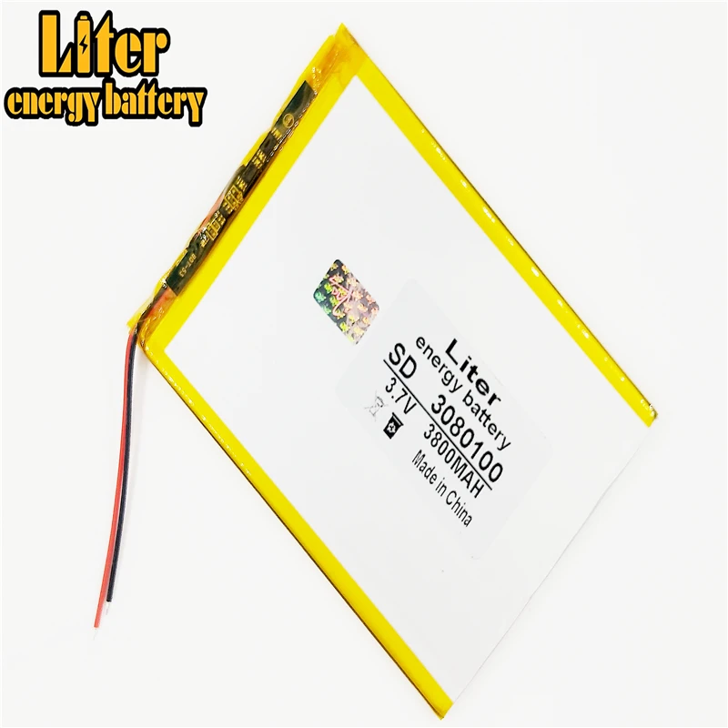 3.7V 3800mAh 3080100 Lithium Polymer Li-Po li ion Rechargeable Battery cells for tablet pc 7 inch 8 inch 9inch