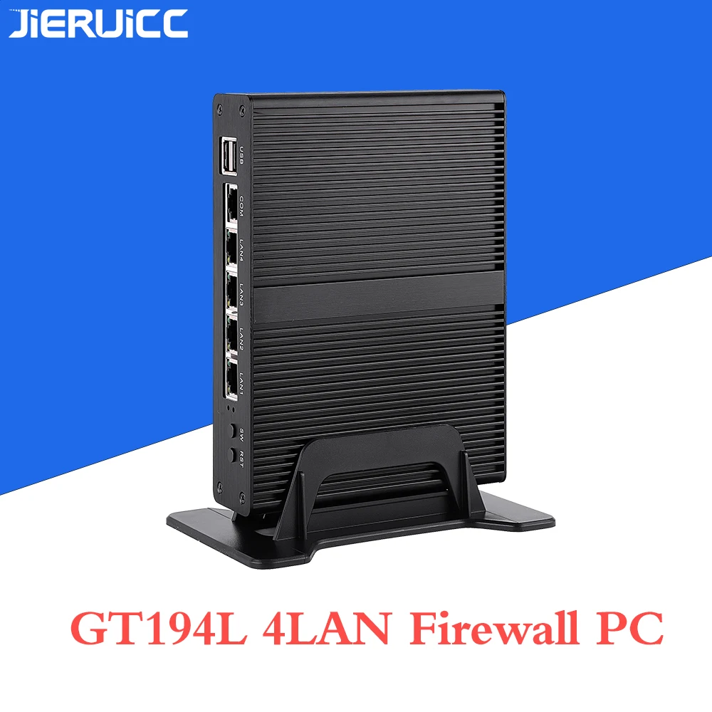 Fanless Mini PC pFsense Celeron J1900 Quad Core 4 Gigabit Firewall Router1*COM.VGA display