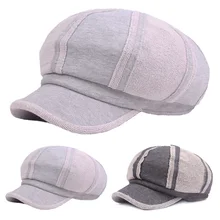 Новая стильная мужская женская кепка Повседневная Уличная хлопковая газетная Кепка берет таксиста