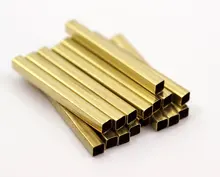  24p  Square Raw Brass Tubes . (40x4x4mm) sq05 