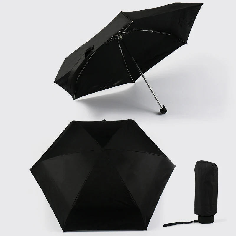 Черный Карманный складной карманный зонтик Unbrella, популярный зонт от солнца, портативный складной карманный Прочный Зонтик - Цвет: Черный