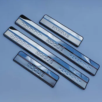 

Auto Sticker Styling For Nissan Rogue T32 Car Accessories 2014- 2017 2019 2020 Door Sill stainless steel Cover Scuff Plate Guard