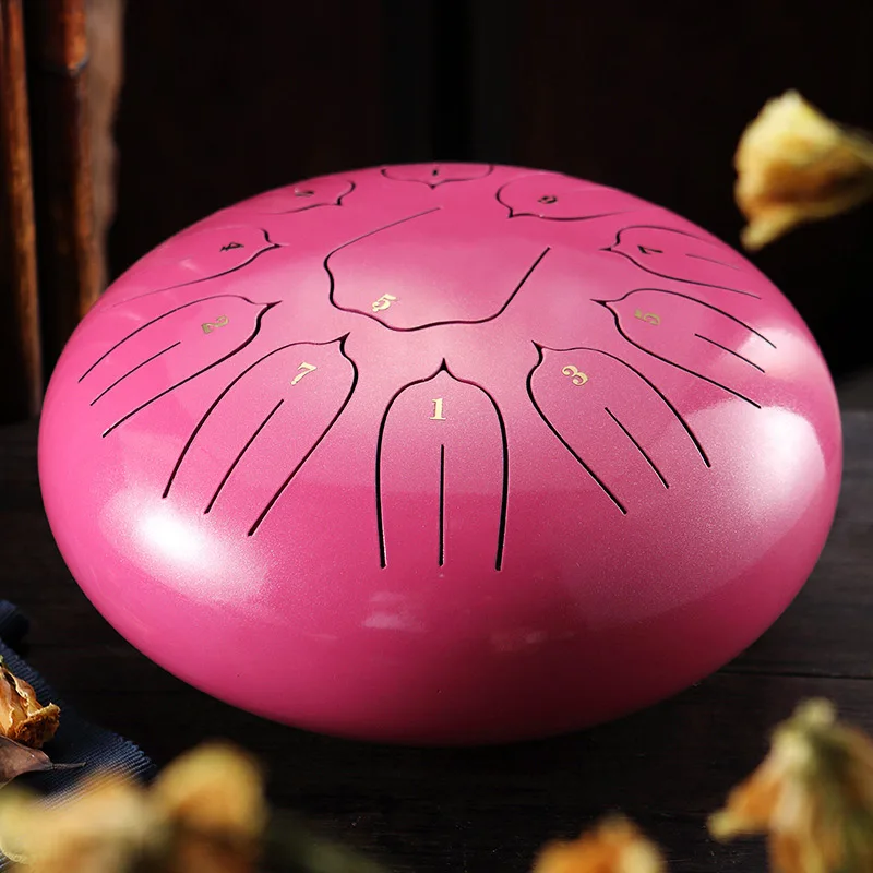 6 дюймов Сталь язык барабан Handpan барабан ударный инструмент с барабанные палочки барабан сумка нетканый рулон ткани-голени ручной сковорода барабан бак