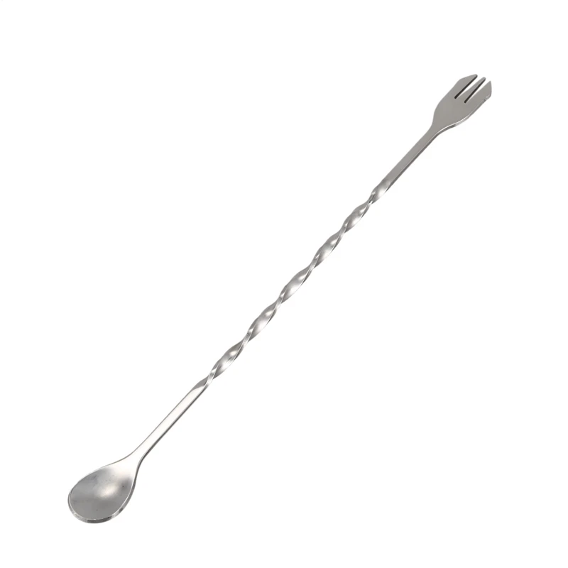 10-Inch Stainless Steel Cocktail Muddler and Mixing Spoon