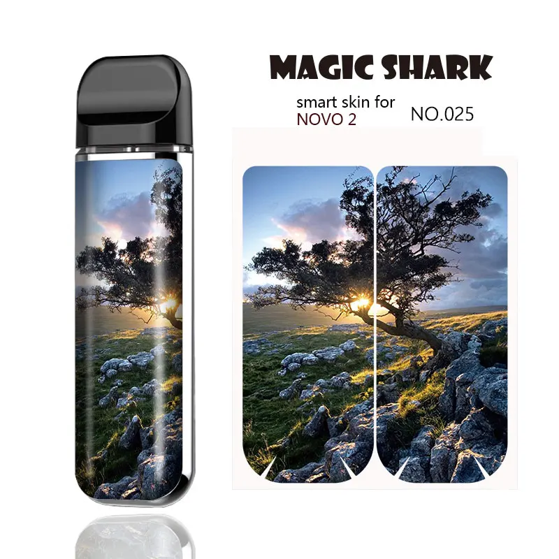 Magic Shark 2.5D стерео ПВХ FC Барселона Железный человек живопись наклейка со львом чехол пленка покрытие кожи для Smok Novo 2 021-039