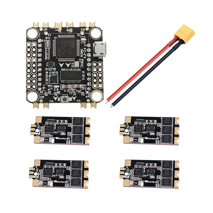 JMT 2306 2400KV бесщеточный двигатель F4 Контроллер полета Razor32 V2 35A 3-6S ESC XT60 соединительный кабель RC Дрон Запчасти для дрона FPV
