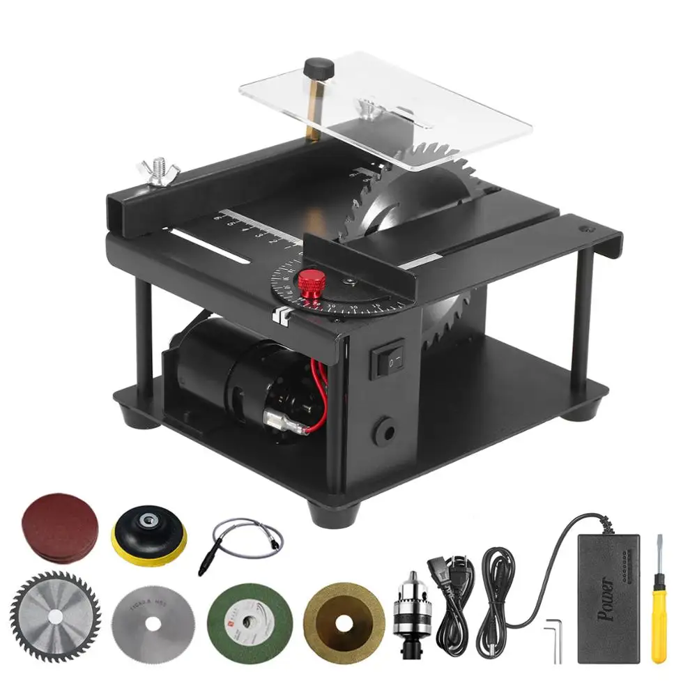 Serra elétrica multifuncional, serra de mesa com velocidade ajustável, mini  cortador de mesa circular para corte de madeira e plástico acrílico|Serras  elétricas| - AliExpress