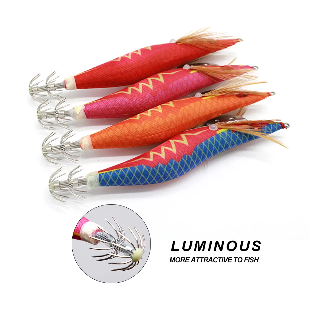 

Squid Hook Lead Sinker Japanese Hook Saltwater Cuttlefish Shrimp Bait Squid Jig fishing lures 2020