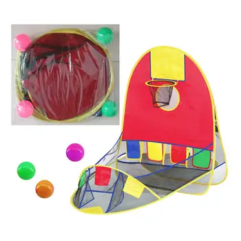 

Child Play Games Tent Toddler Basketball Shooting Game Tent Indoor and Outdoor Foldable Playing Tent with Basketball Hoop