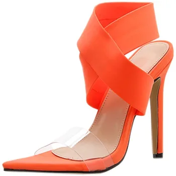 

High Heels Sandals Women Wedges heeled 11.5cm Sexy Sandalia Feminina Shoes Women Summer Zapatos de mujer One Pedal Sandals