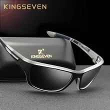 Kingseven ultraleve quadro polarizado óculos de sol dos homens moda novo estilo esportivo quadrado óculos de sol masculino viagem ao ar livre óculos uv(China)