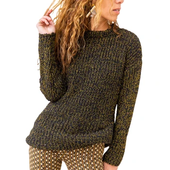 

Women Long Sleeve Jumper Blouse Tops Round Neck y2k Sweater Pullover New Winter Boho Vintage Solid Sweaters y2k clothes