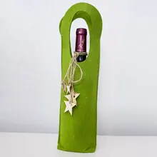 Новые рождественские украшения взрывное рождественское красное вино бутылка набор Войлок Рождественская сумка для одной бутылки вина красное вино подарок для дома