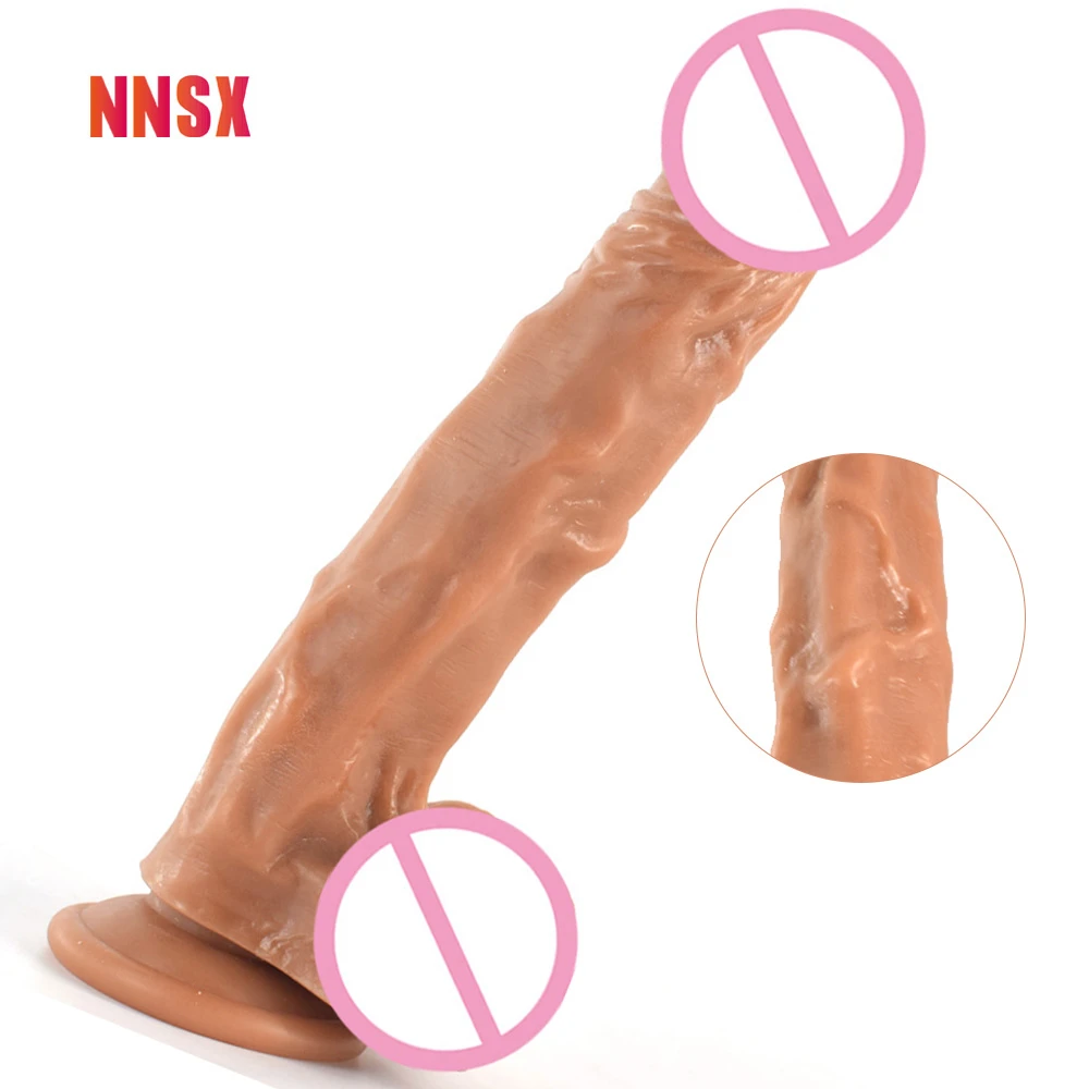 NNSX Realistic Dildo Texture Anal Plug Suction Cup Soft Sexs Masturbation Sex Products Woman Dildo for Gay 18 Dildosex Toy GoodsDildos